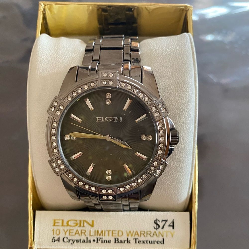 Elgin Men's Watch and Bracelet Set